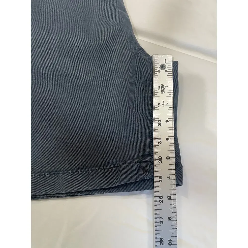 Faherty Mens Coastline Chino Shorts Stretch Blue 8 inch Inseam Size 35